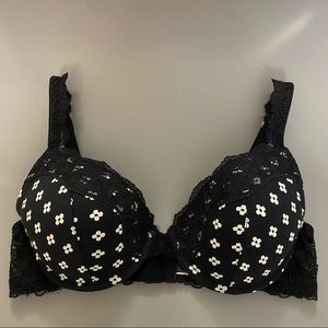 Emporio Armani 36B Black and White Underwire Bra